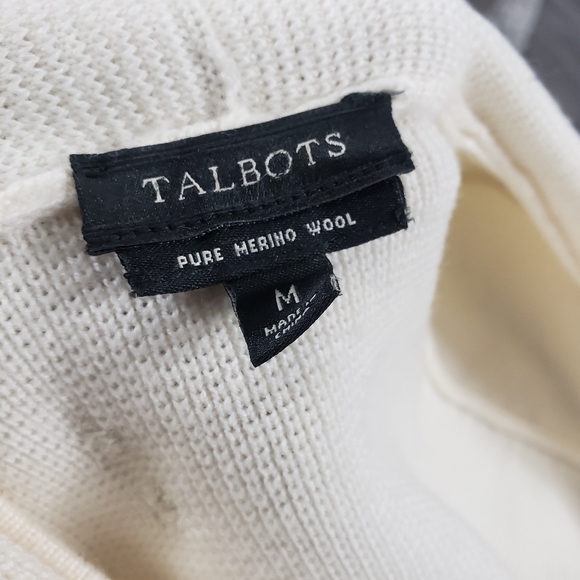 Talbots Merino Wool open cardigan size M - Picture 8 of 8
